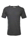 Arthur Beale Men's Blue  Striped T- Shirt In Blue