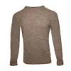 Arthur Beale Men's Brown / Neutrals  Oiled Wool Pelmo® Jumper - Oatmeal In Brown