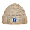 Arthur Beale Men's Grey / Neutrals  Badge Beanie Hat - Light Welsh Grey In Grey