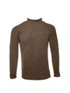 Arthur Beale Men's Neutrals / Brown  Fisherman Jumper In Brown