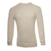 Arthur Beale Men's White  Oiled Wool Pelmo® Jumper - Ecru In White