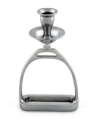 Arthur Court Candlestick Equestrian Horse Stirrup In Silver
