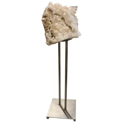 Pre-owned Arthur Court Designs Retailed Massive Quartz Specimen From Hangtown Mother Lode In Sand