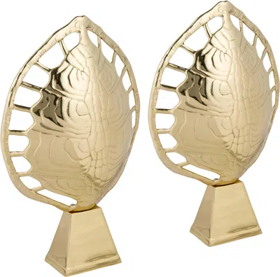 Pre-owned Arthur Court Pair Of 1970s Tortoise Lamps In Polished Brass By  In Sand