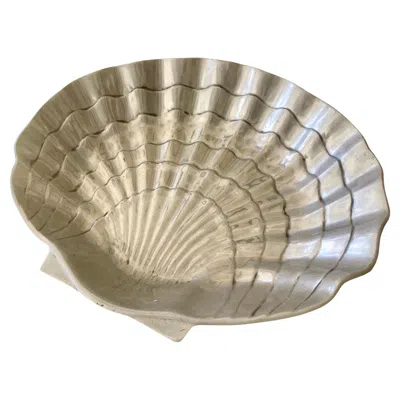 Pre-owned Arthur Court Style Large Shell Bowl - 2 In Brown