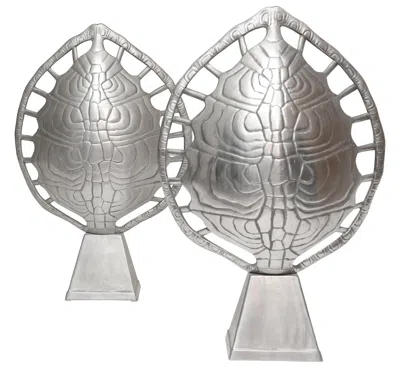 Pre-owned Arthur Court Tortoise Lamps In Transparent