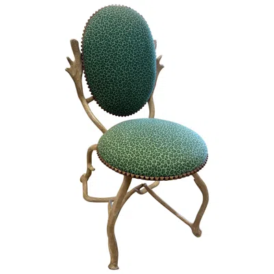 Pre-owned Arthur Court Whimsical Aluminum Antler Chair Designed By , Usa 1970's In Black