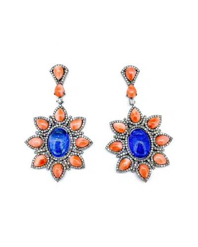 ARTHUR MARDER FINE JEWELRY ARTHUR MARDER FINE JEWELRY 14K & SILVER 2.20 CT. TW. DIAMOND & GEMSTONE EARRINGS