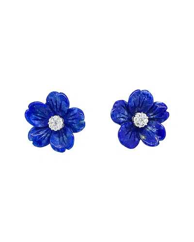 Arthur Marder Fine Jewelry 18k 0.30 Ct. Tw. Lapis Earrings