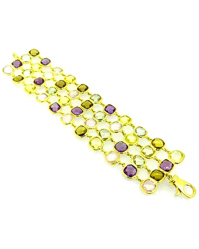 Arthur Marder Fine Jewelry Gold Over Silver Gemstone Bracelet