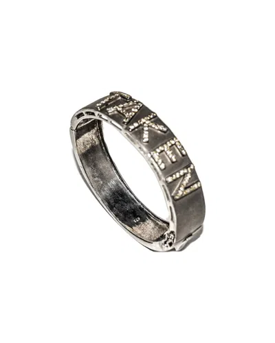 Arthur Marder Fine Jewelry Silver 1.35 Ct. Tw. Taken Diamond Bangle