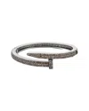 Arthur Marder Fine Jewelry Silver 5.50 Ct. Tw. Diamond Nail Bracelet In Metallic