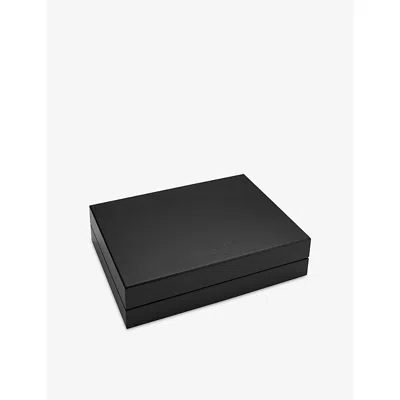 Arthur Price Black Empty Wooden Cutlery Cabinet