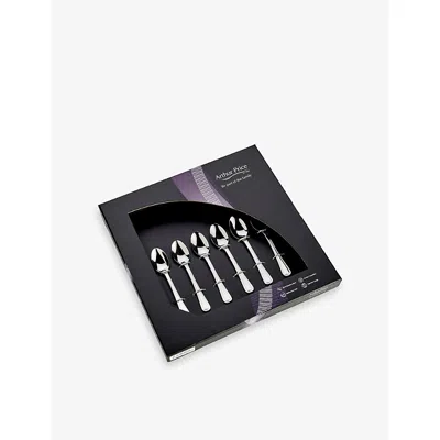 Arthur Price Britannia 6-piece Stainless-steel Coffee Spoon Set Stainless Steel In Silver