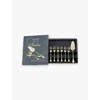 Arthur Price Champagne Avalon Set Of Seven Pvd-coated Stainless-steel Pastry Set In Champagne