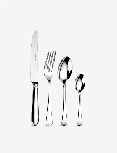 Arthur Price Georgian Stainless Steel Cutlery 24-piece Set In Clear