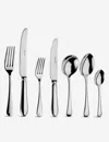 Arthur Price Georgian Stainless Steel Cutlery Set Of Seven In Clear