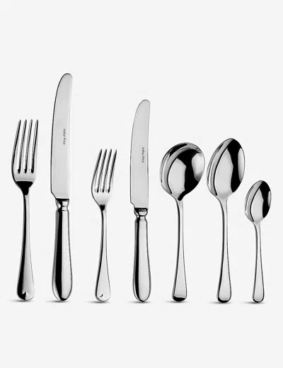 Arthur Price Georgian Stainless Steel Cutlery Set Of Seven In Clear
