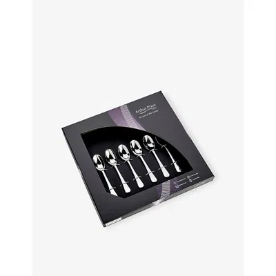 Arthur Price Rattail 6-piece Stainless-steel Coffee Spoon Set Stainless Steel