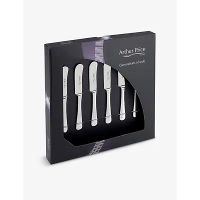Arthur Price Signature Camelot Set Of 6 Stainless-steel Butter Knives In Gray
