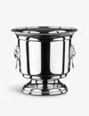 Arthur Price Silver Plated Lion-embellished Silver-plated Stainless-steel Ice Bucket In Silver Plated