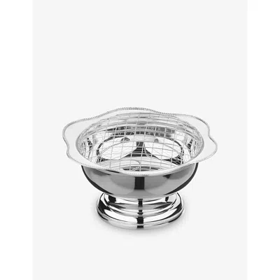 Arthur Price Silver Plated Mounted Rose Silver-plated Bowl In Gray