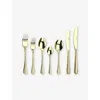 Arthur Price Stainless Steel Champagne Avalon 60-piece Pvd-coated Stainless-steel Cutlery Set In Silver