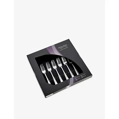 Arthur Price Stainless Steel Dubarry Stainless-steel 6-piece Pastry Fork Set In Silver