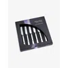 Arthur Price Everyday Classic Horizon Set Of Six Stainless-steel Steak Knives In Black
