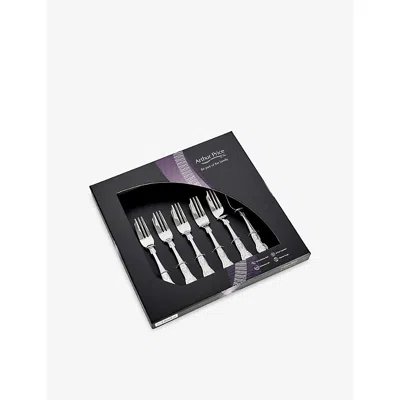 Arthur Price Stainless Steel Kings Stainless-steel 6-piece Pastry Fork Set In Silver
