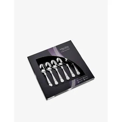 Arthur Price Stainless Steel Kings Stainless-steel 6-piece Tea Spoon Set In Silver