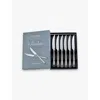 Arthur Price Valon Set Of Six Stainless Steel Steak Knives In Stainless Steel