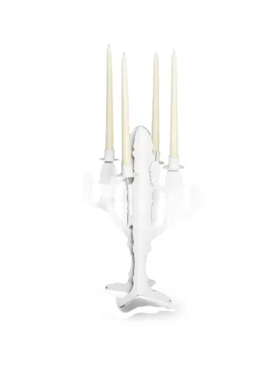 Arti & Mestieri Cactus-shape Candelabra In White