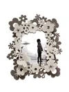 Arti & Mestieri Floral Photo Frame In Brown