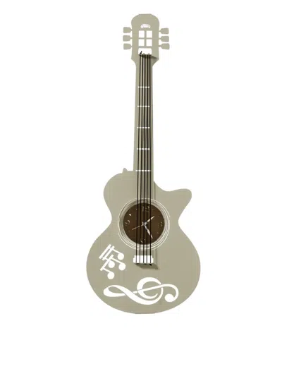 Arti & Mestieri Guitar Wall Clock In Gray
