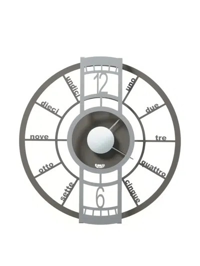 Arti & Mestieri Italian-numeral Wall Clock (51cm) In Gray