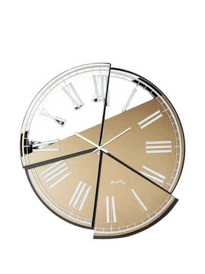 Arti & Mestieri Kintsugi Roman-numeral Wall Clock In Gold