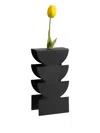 Arti & Mestieri Memphis Vase (25cm X 12.5cm) In Black