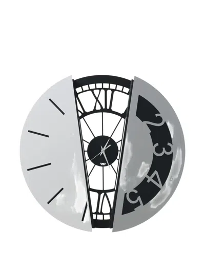 Arti & Mestieri Metamorphosi Wall Clock In Silver