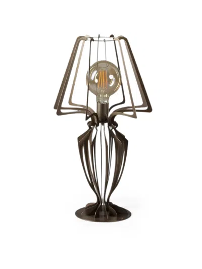 Arti & Mestieri Minerva Laser-cut Table Lamp In Brown