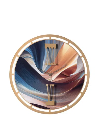 Arti & Mestieri Roman-numeral Gold-frame Wall Clock (63cm)