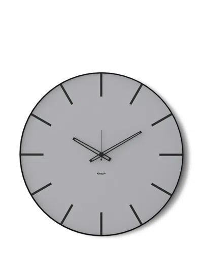 Arti & Mestieri Symbol Round Wall Clock In Gray