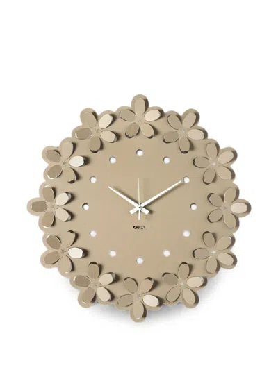 Arti & Mestieri Ume Floral-motif Wall Clock In Multi