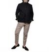 Articl3 Nomad Cotton Blend Pant In Khaki In Green