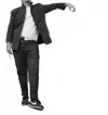 Articl3 Nomad Cotton Blend Pants In Black In Black