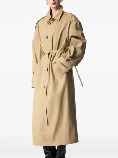 Article Ten Belted Trench Coat In Neutral