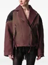 Article Ten Lace-panelling Jacket In Brown
