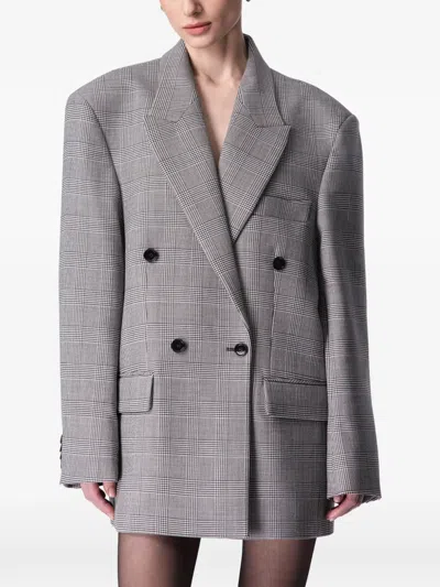 Article Ten Prince Of Wales Check Blazer In Gray
