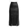 Article X Women's Black Leather Panel Skirt In Black