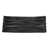 Article X Women's Black Leather Strap Obi Belt In Black